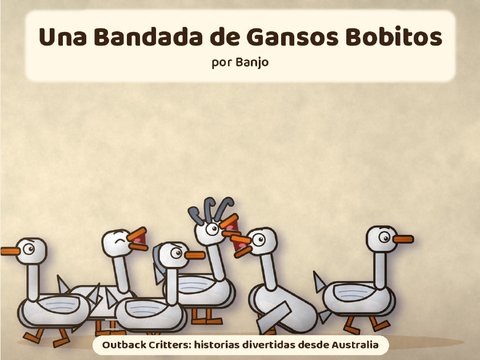 Portada de Una Bandada de Gansos Bobitos